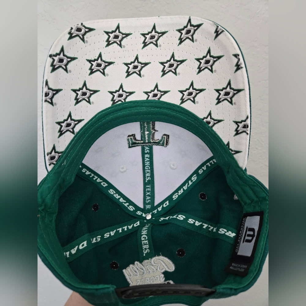 Texas Rangers / Dallas Stars Community Night, Trucker Hat in Green and White - Picture 7 of 9